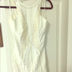 Bebe mini white dress lightly used